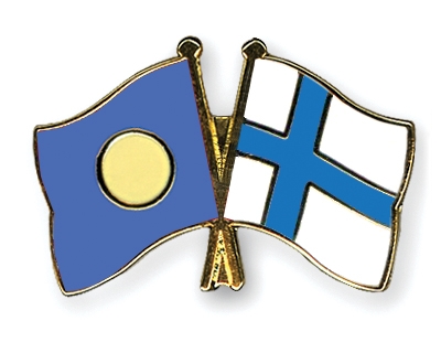 Fahnen Pins Palau Finnland