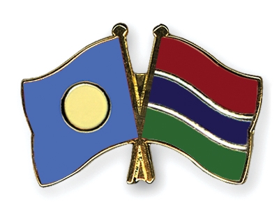 Fahnen Pins Palau Gambia