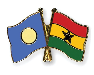 Fahnen Pins Palau Ghana