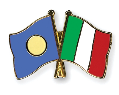 Fahnen Pins Palau Italien