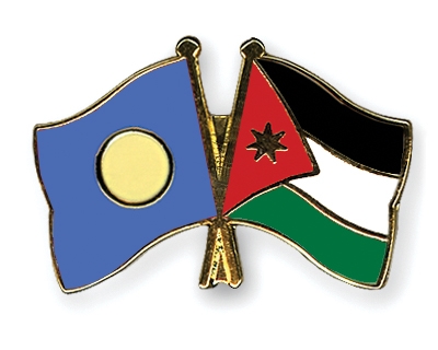 Fahnen Pins Palau Jordanien