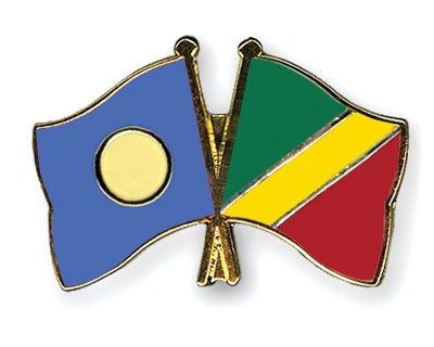 Fahnen Pins Palau Kongo-Republik