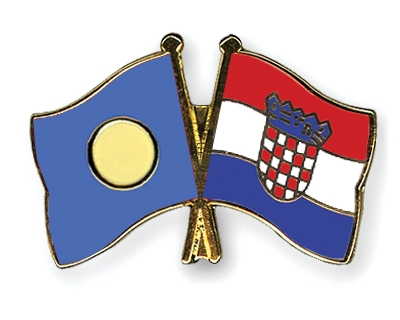 Fahnen Pins Palau Kroatien