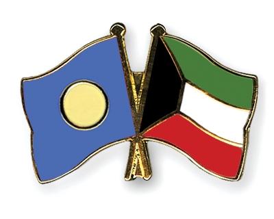 Fahnen Pins Palau Kuwait