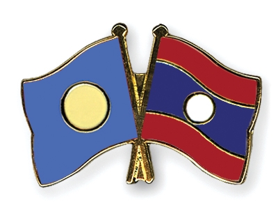 Fahnen Pins Palau Laos