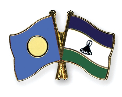 Fahnen Pins Palau Lesotho