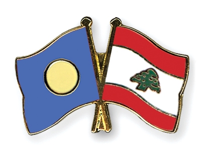 Fahnen Pins Palau Libanon