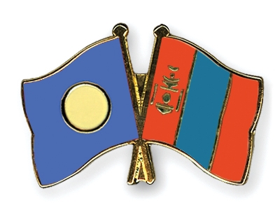 Fahnen Pins Palau Mongolei