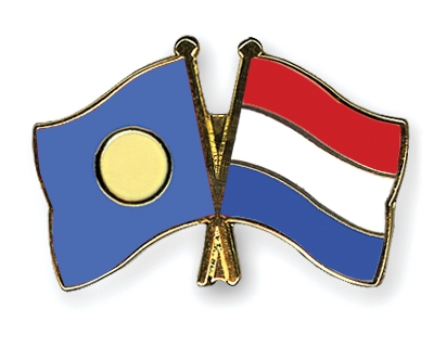 Fahnen Pins Palau Niederlande