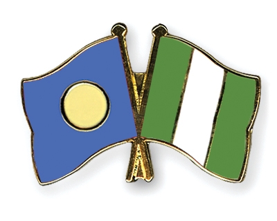 Fahnen Pins Palau Nigeria