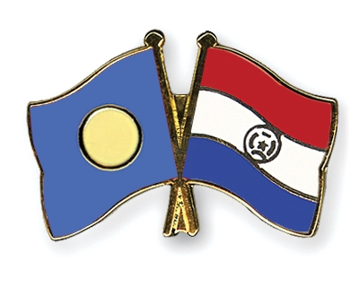 Fahnen Pins Palau Paraguay