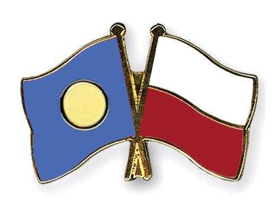 Fahnen Pins Palau Polen