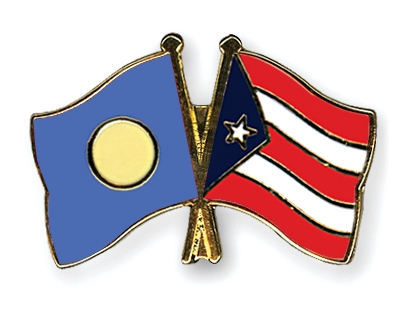 Fahnen Pins Palau Puerto-Rico