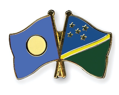 Fahnen Pins Palau Salomonen