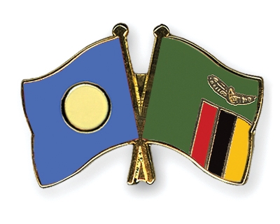 Fahnen Pins Palau Sambia