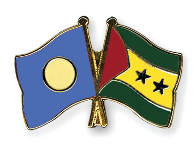 Fahnen Pins Palau Sao-Tome-und-Principe