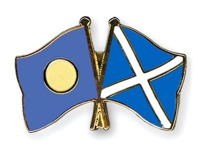 Fahnen Pins Palau Schottland