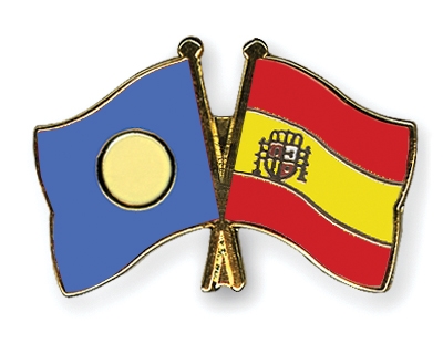 Fahnen Pins Palau Spanien