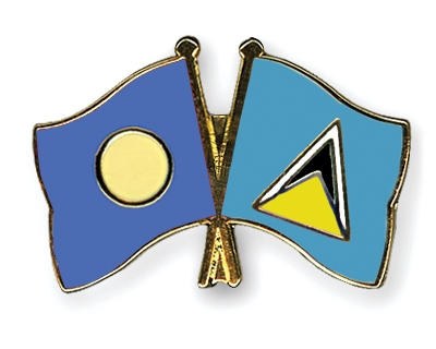 Fahnen Pins Palau St-Lucia