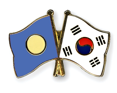 Fahnen Pins Palau Sdkorea