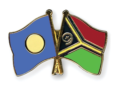 Fahnen Pins Palau Vanuatu