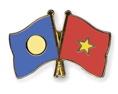 Fahnen Pins Palau Vietnam