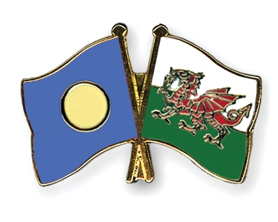 Fahnen Pins Palau Wales