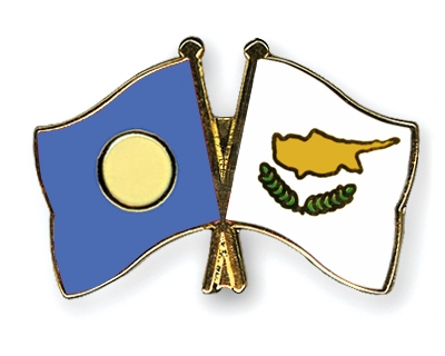 Fahnen Pins Palau Zypern