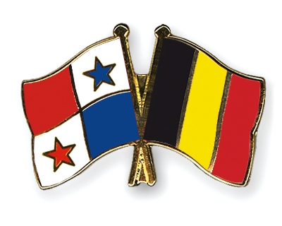 Fahnen Pins Panama Belgien