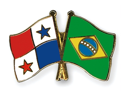 Fahnen Pins Panama Brasilien