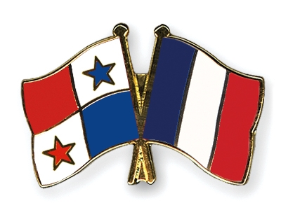 Fahnen Pins Panama Frankreich