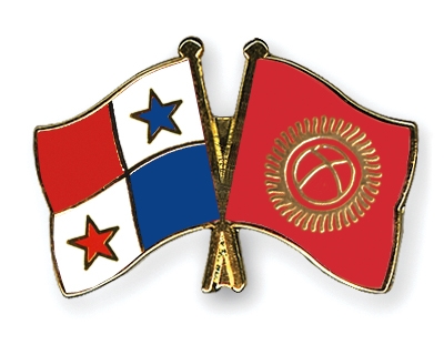 Fahnen Pins Panama Kirgisistan