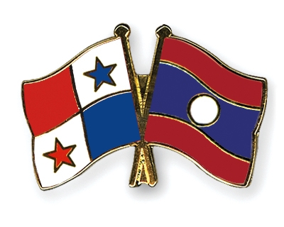 Fahnen Pins Panama Laos