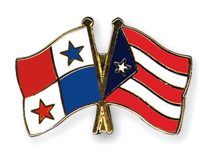 Fahnen Pins Panama Puerto-Rico