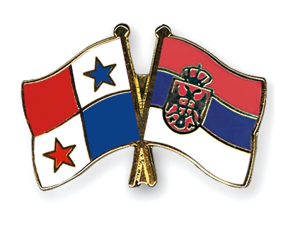 Fahnen Pins Panama Serbien