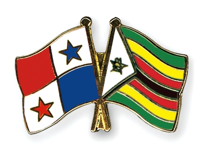 Fahnen Pins Panama Simbabwe