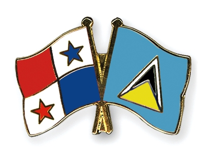 Fahnen Pins Panama St-Lucia
