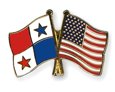 Fahnen Pins Panama USA