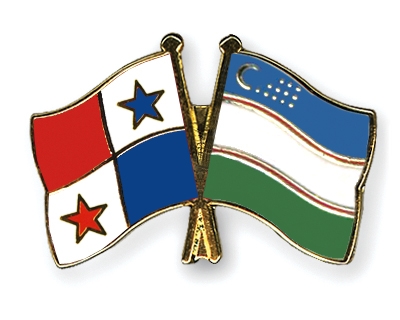 Fahnen Pins Panama Usbekistan