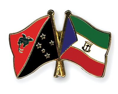 Fahnen Pins Papua-Neuguinea quatorialguinea