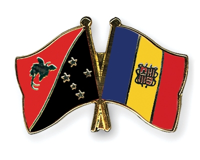 Fahnen Pins Papua-Neuguinea Andorra