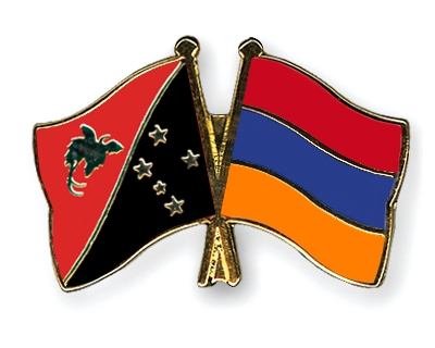 Fahnen Pins Papua-Neuguinea Armenien