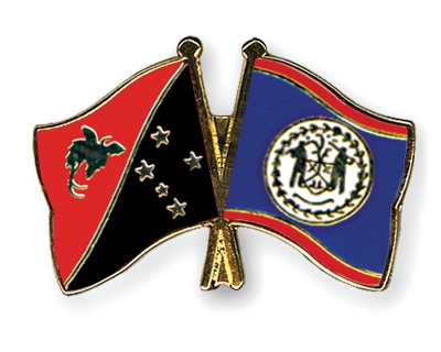 Fahnen Pins Papua-Neuguinea Belize