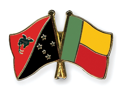 Fahnen Pins Papua-Neuguinea Benin