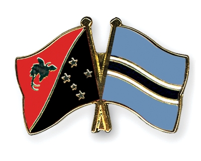 Fahnen Pins Papua-Neuguinea Botsuana