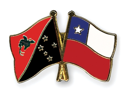 Fahnen Pins Papua-Neuguinea Chile