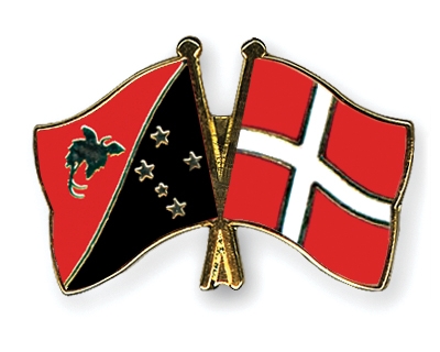 Fahnen Pins Papua-Neuguinea Dnemark