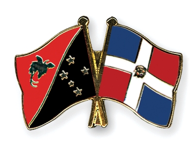 Fahnen Pins Papua-Neuguinea Dominikanische-Republik