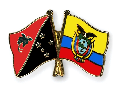 Fahnen Pins Papua-Neuguinea Ecuador