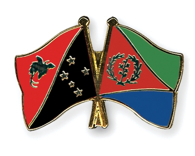 Fahnen Pins Papua-Neuguinea Eritrea